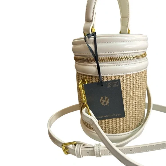 House of Harlow 1960 Cream and Tan Crossbody Bag - Picture 2 of 6